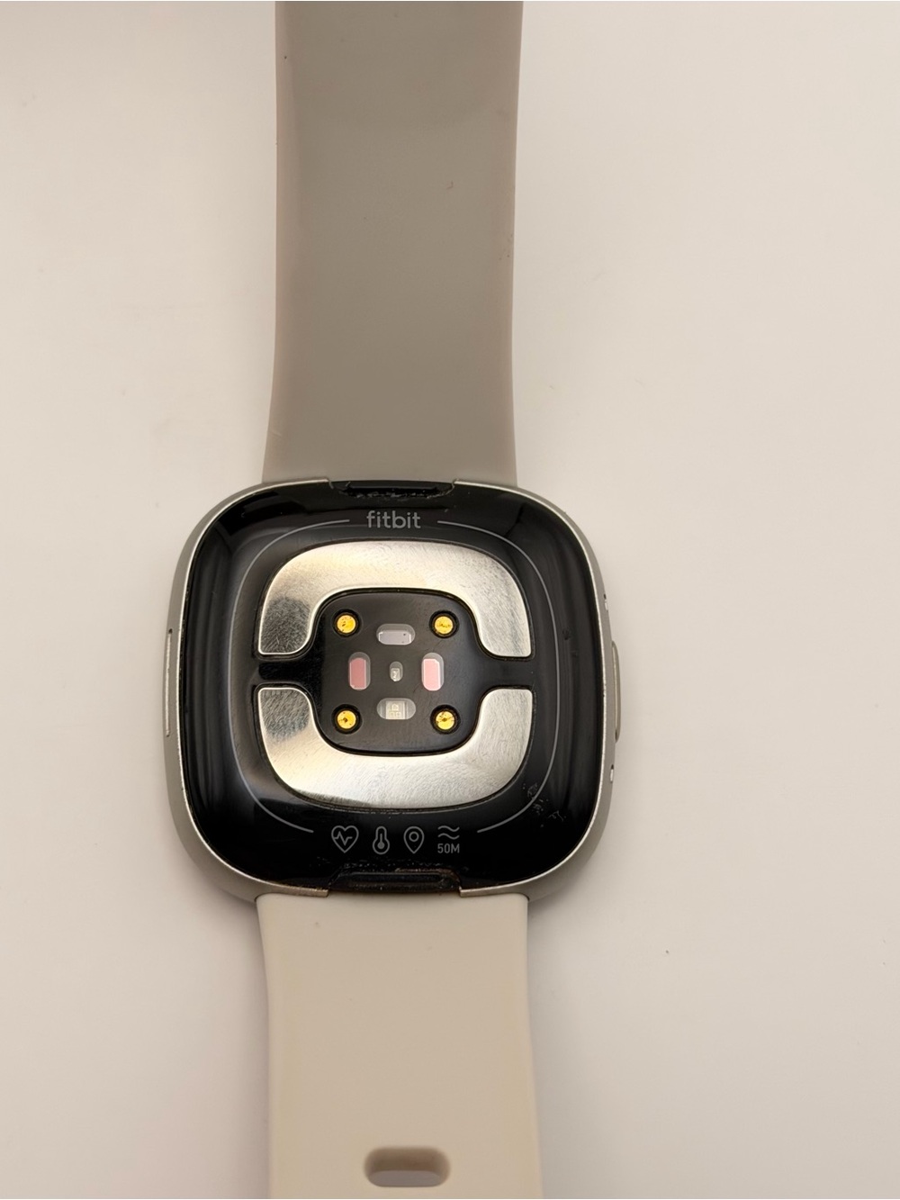 Fitbit Sense 2, Tested, Silver/white, Good, New Band, Charger Included, - Picture 7 of 8